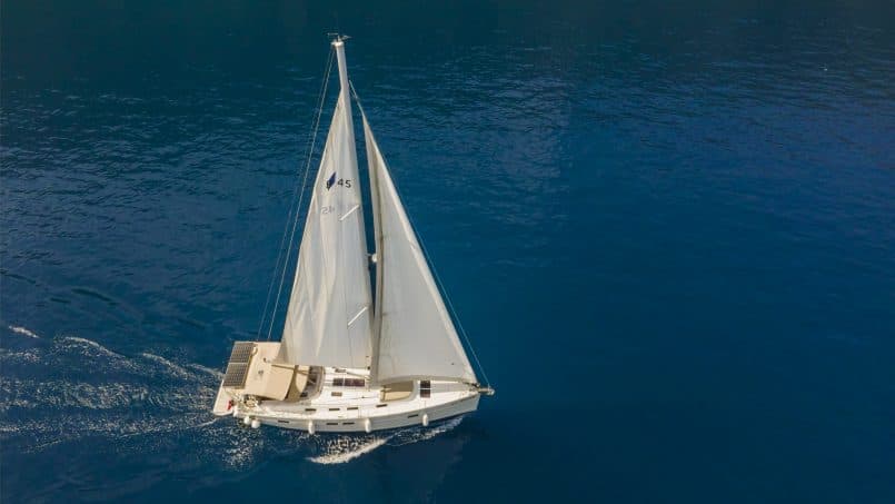 Luxury yacht charter route in Turkey